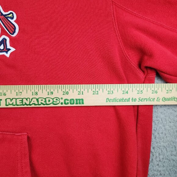 MLB Majestic Pocket Jumper St Louis Cardinals Sweatshirt Hoodie Mens Large Red - Picture 6 of 8